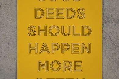 Can One Become Immune to Good Deeds?