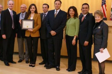 Pars Equality Center hosts a booth at the recent World Refugee Day in Los Angeles.