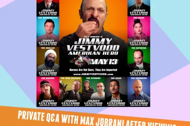 IAWF Member Exclusive: Screening of “Jimmy Vestvood” and Q&A with Maz Jobrani