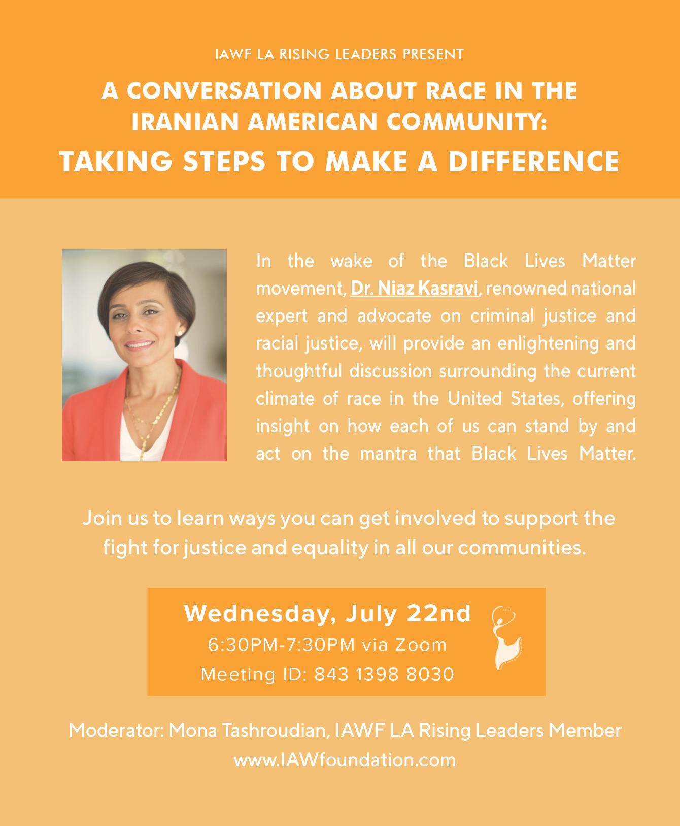 A Conversation About Race in the Iranian American Community: Taking Steps to Make a Difference